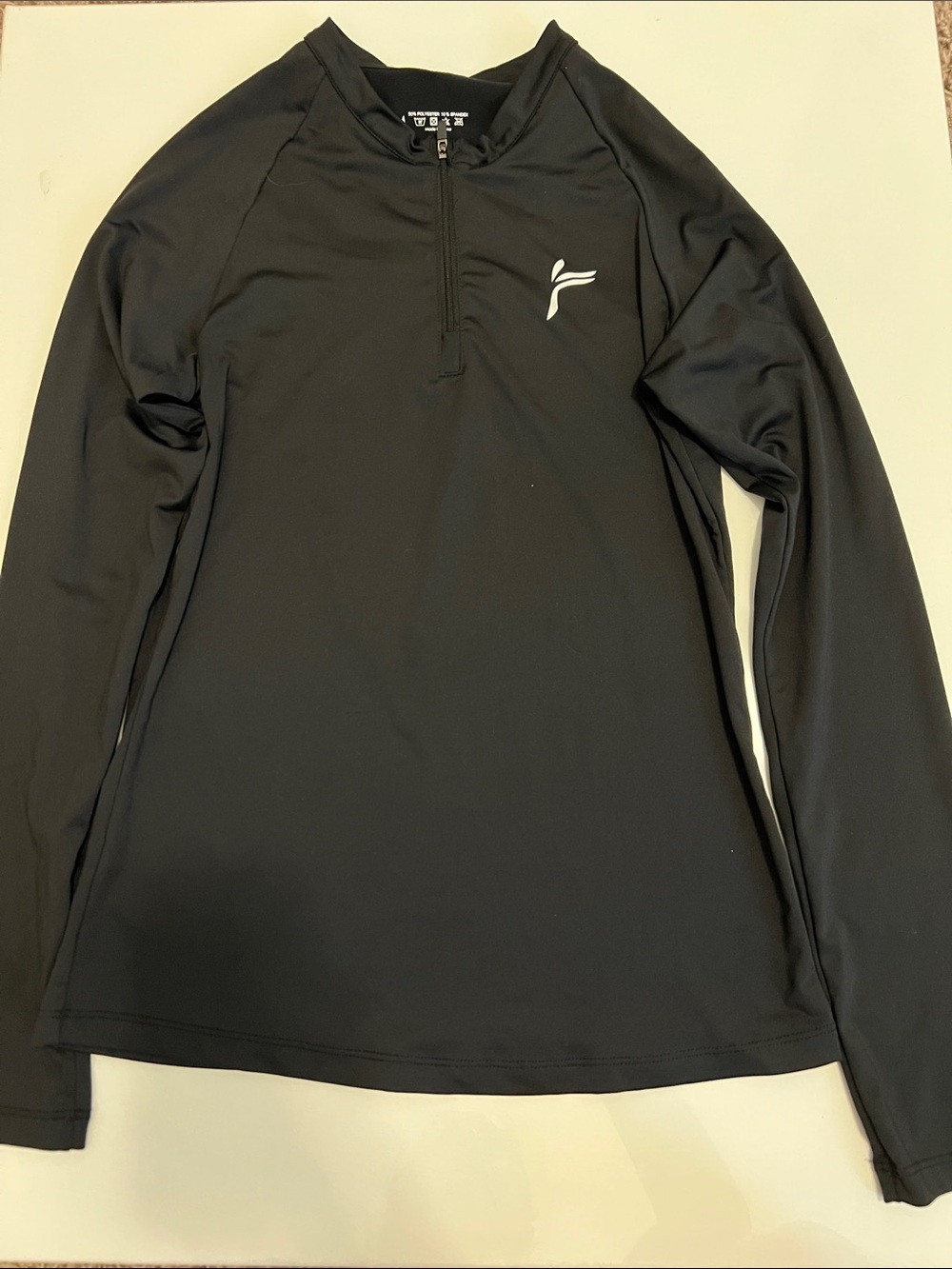 FILA Black Long-Sleeve Swim Coverup Rash Guard
